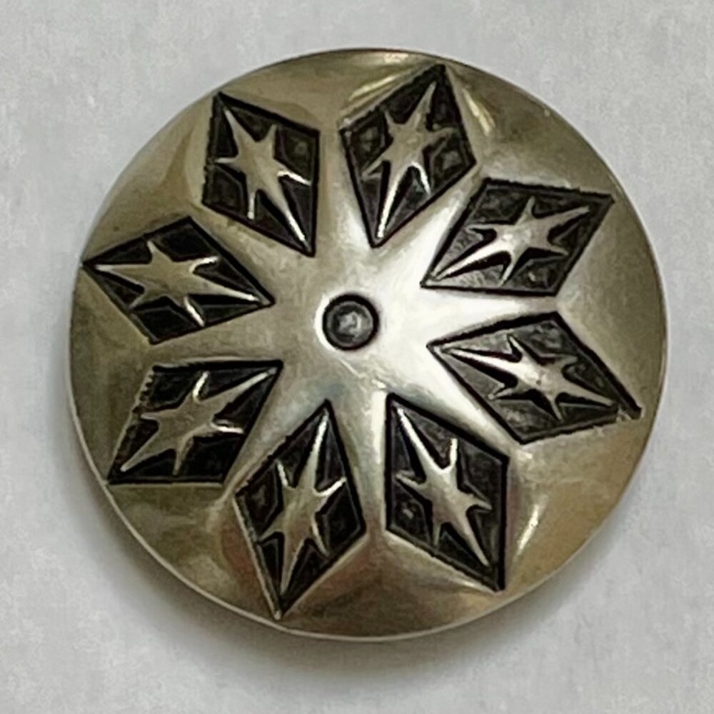 6 Vintage Starburst Button Covers - Picture 2 of 5